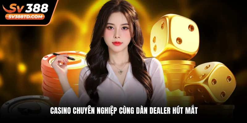 Casino chuyên nghiệp cùng dàn dealer hút mắt
